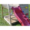 Holz-Spielturm 'Hase' natur Rutsche und Kletterwand 260 x 110 x 270 cm