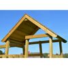 Holz-Spielturm 'Biene' natur Rutsche, Kletterwand, Schaukel und Sandkasten 280 x 270 x 270 cm
