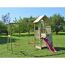 Holz-Spielturm 'Salamander' natur Rutsche, Kletterwand und 2 Schaukeln 290 x 340 x 270 cm