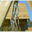 Holz-Spielturm 'Salamander' natur Rutsche, Kletterwand und 2 Schaukeln 290 x 340 x 270 cm