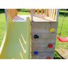 Spielturm mit Rutsche, Schaukel und Kletterwand