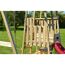 Holz-Spielturm 'Gorilla' natur Rutsche, Kletterwand, Schaukel und Picknicktisch 290 x 270 x 270 cm