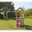 Holz-Spielturm 'Gorilla' natur Rutsche, Kletterwand, Schaukel und Picknicktisch 290 x 270 x 270 cm