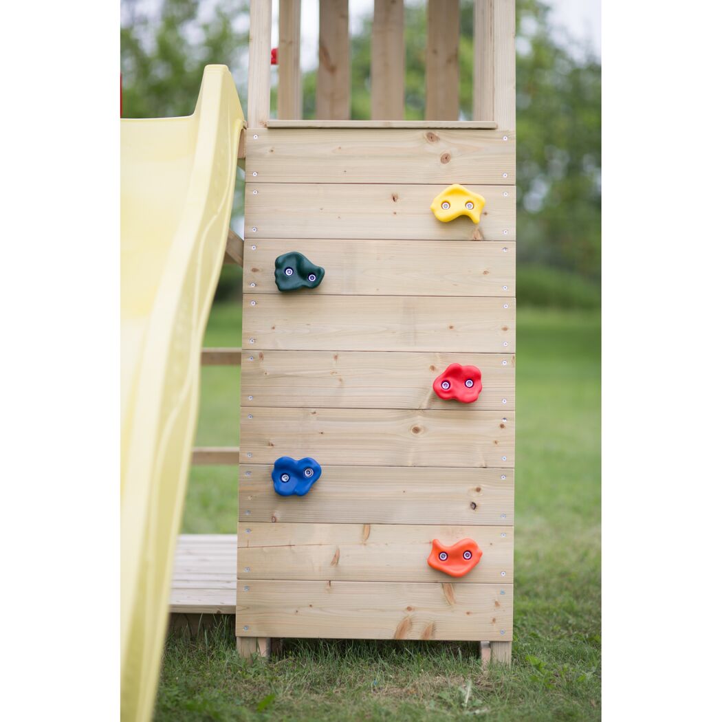 Spielturm 'Giraffe' Natur Kiefernholz 280 x 340 x 270 cm