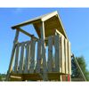 Holz-Spielturm 'Flamingo' natur Rutsche, Kletterwand, 2 Schaukeln und Picknicktisch 280 x 340 x 270 cm