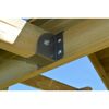 Holz-Spielturm 'Flamingo' natur Rutsche, Kletterwand, 2 Schaukeln und Picknicktisch 280 x 340 x 270 cm