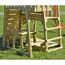 Holz-Spielturm 'Flamingo' natur Rutsche, Kletterwand, 2 Schaukeln und Picknicktisch 280 x 340 x 270 cm