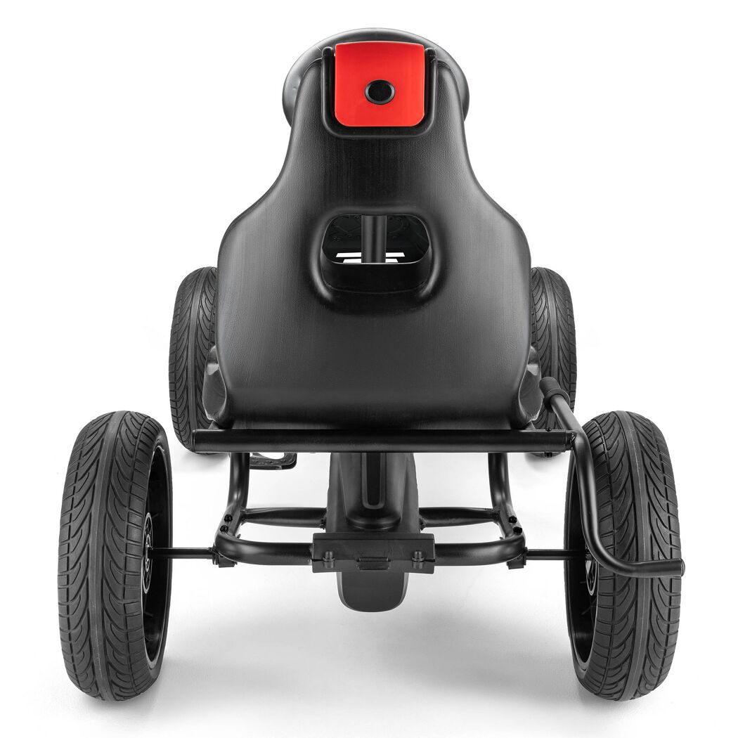 Rückseite des Go-Karts Venom in Schwarz und Rot.