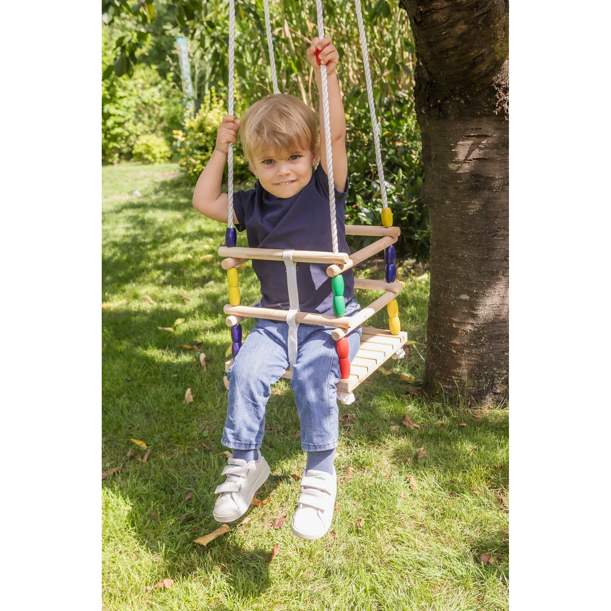 Gitterschaukel 'Outdoor Active' Naturholz 30 x 30 cm