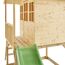 Spielhaus aus Holz mit Rutsche
