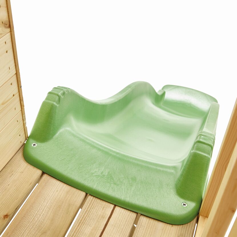 Grüne Rutsche aus Plastik