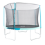 Trampolin 'UP12' blau 366 x 272 x 120 cm