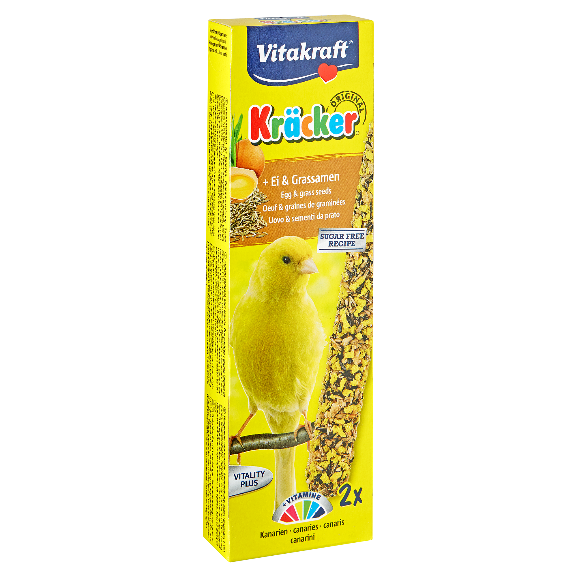 Kanarienfutter "Kräcker® Original" Ei und Grassamen 2 Stück + product picture
