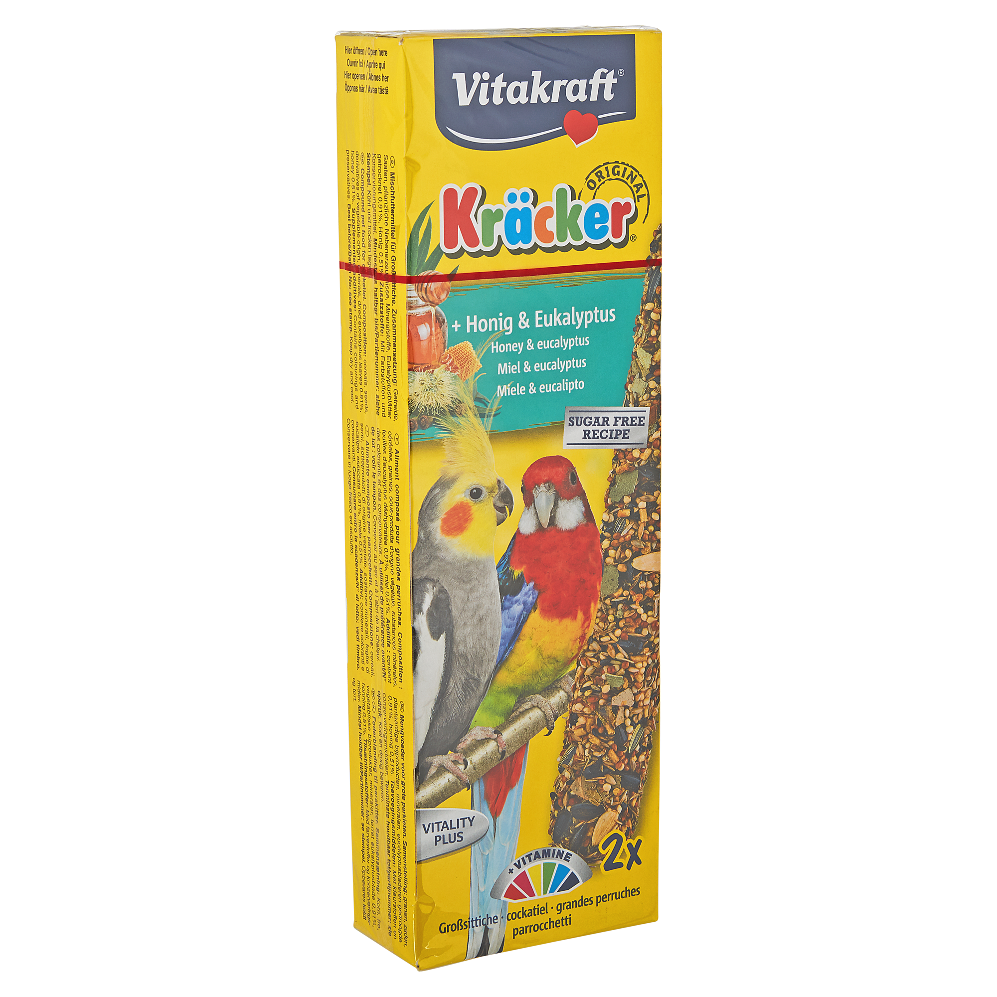 Vogelfutter "Kräcker® Original" Honig/Eukalyptus 2 Stück + product picture