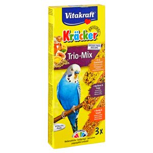 Sittichfutter "Kräcker® Original" Trio-Mix Ei/Grassamen Aprikose/Feige Honig/Sesam 80 g