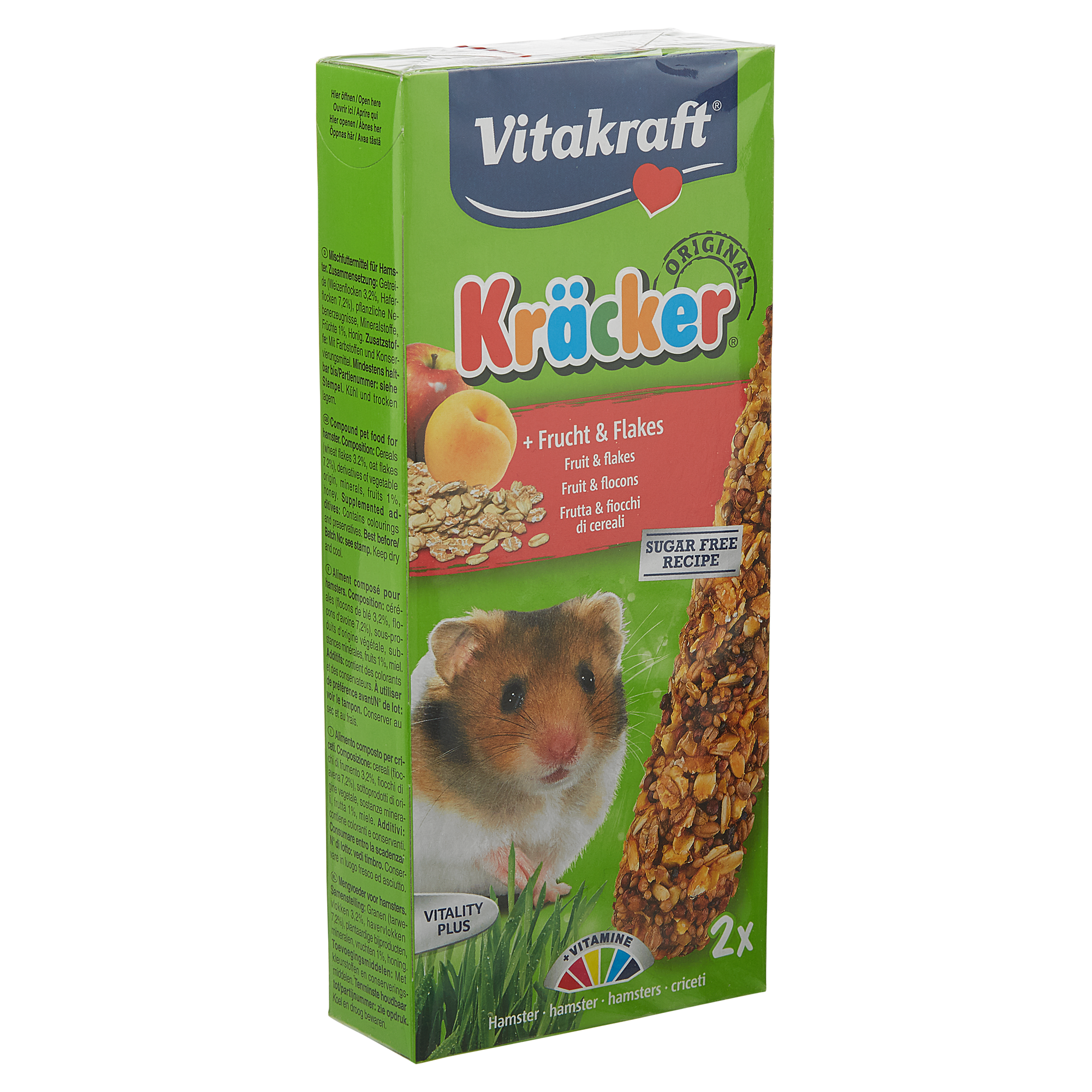 Hamsterfutter Kräcker® Original Frucht/Flakes 2 Stück + product picture