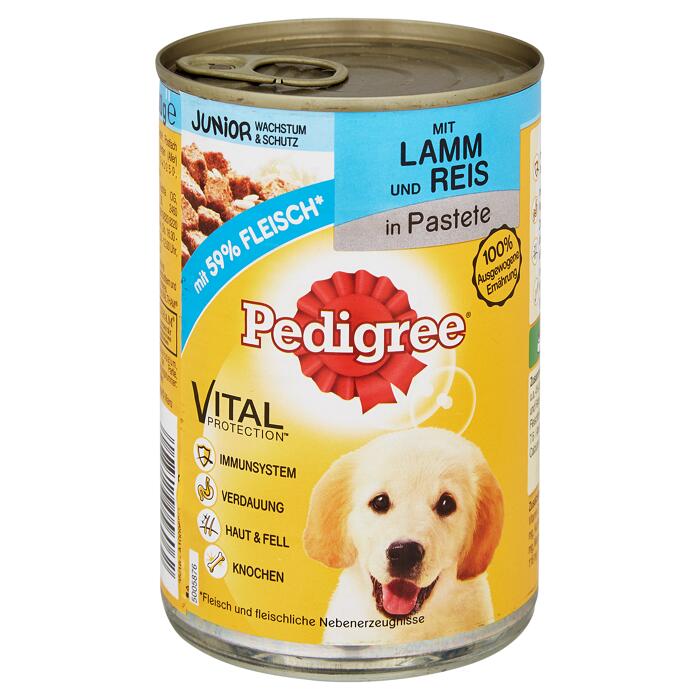 Pedigree Hundenassfutter Vital Protection Junior Lamm Und Reis In Pastete 400 G Ç Toom Baumarkt