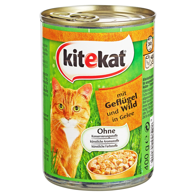 Bild von Katzennassfutter Geflügel und Wild in Gelee 400 g