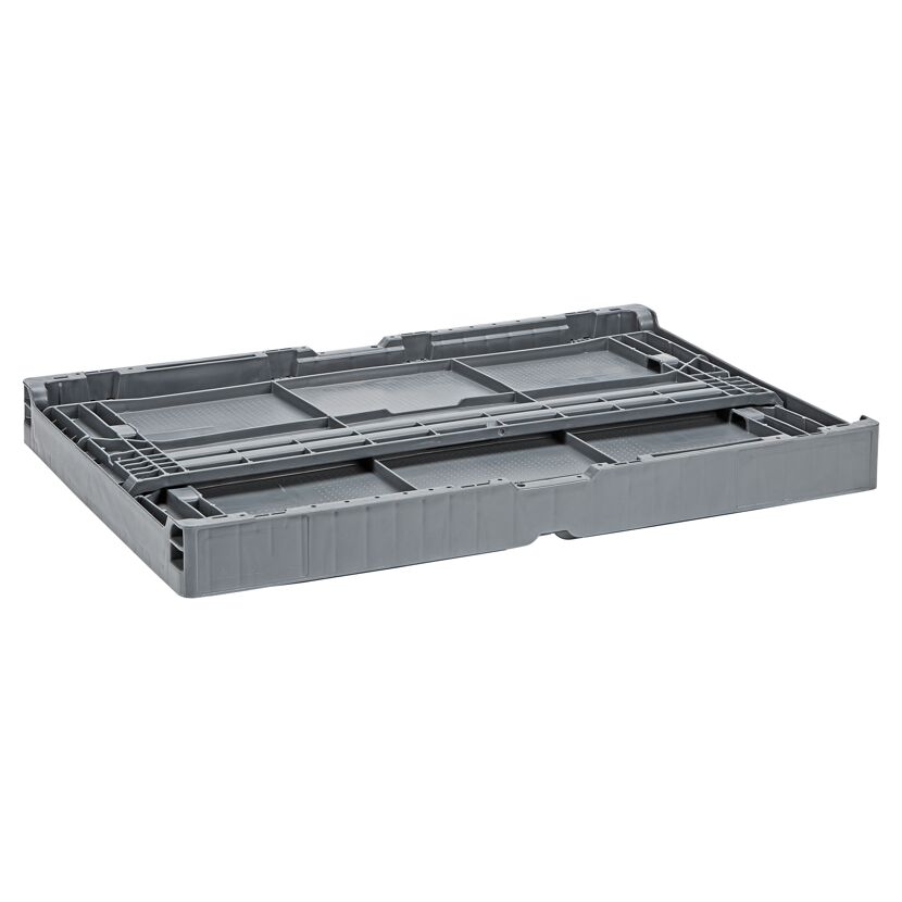 Graue Kunststoff-Klappbox 55 l