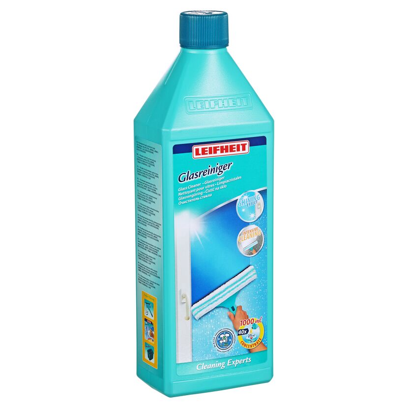 Leifheit Glasreiniger Flasche mit Fensterabzieher