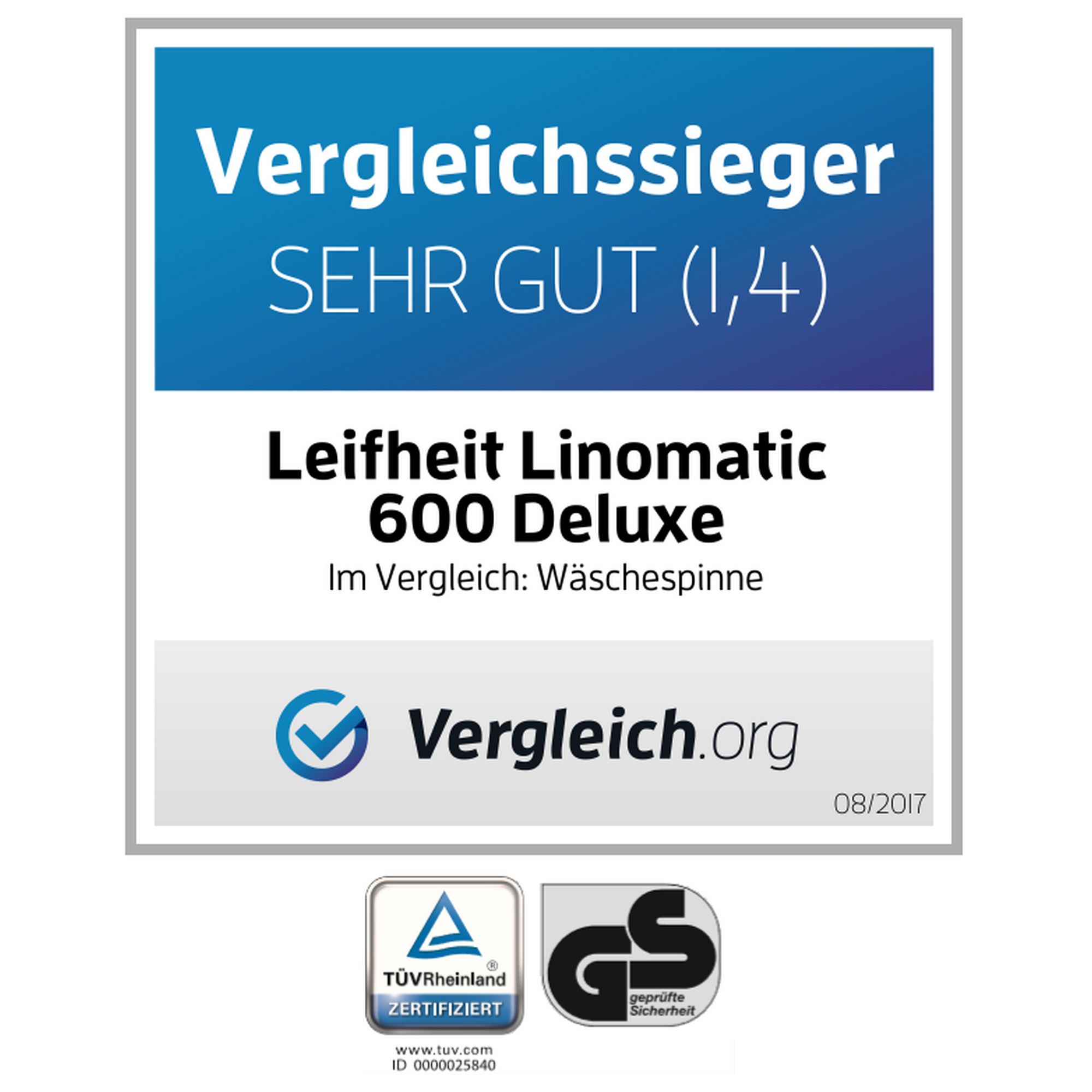 Wäschespinne 'Linomatic 600 deluxe' automatischer Leineneinzug + product picture