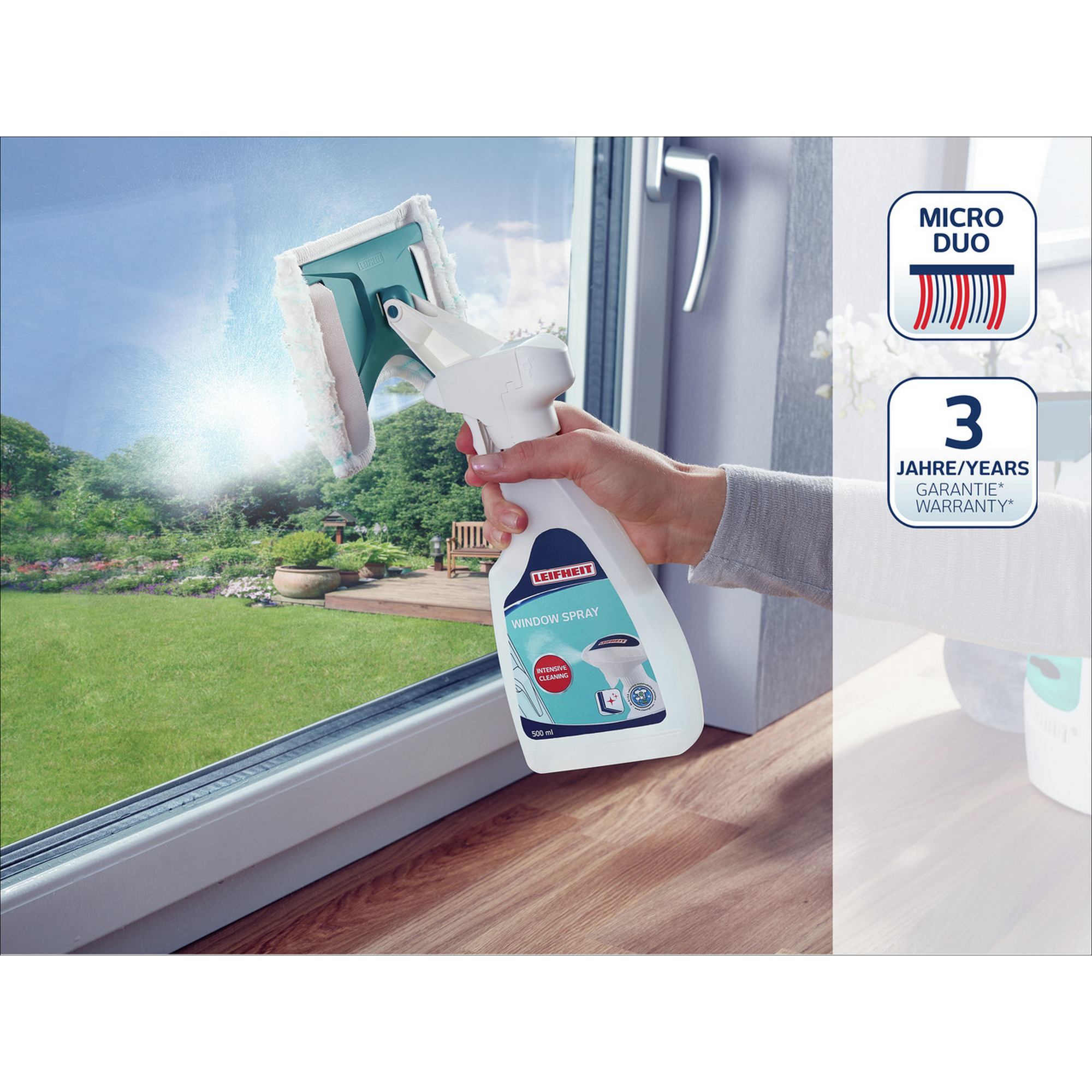 Fensterspray 'Window Spray Cleaner' 500 ml mit Wischer + product picture