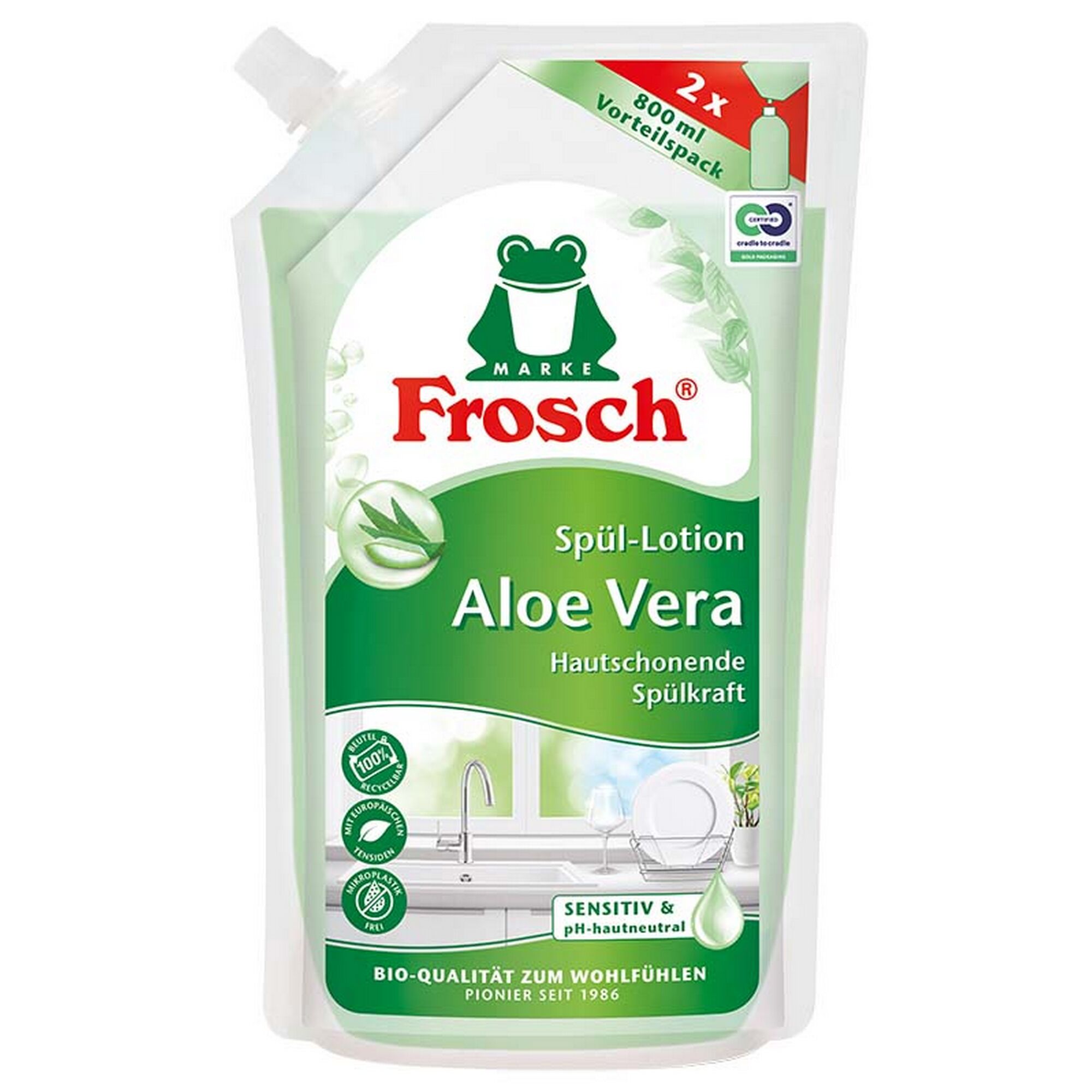 Frosch Spül-Lotion Aloe Vera 2 x 800 ml