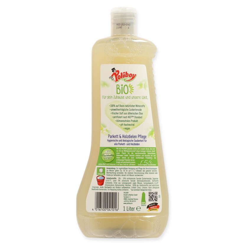 Poliboy Bio Parkett- und Holzdielenpflege 1 Liter Flasche