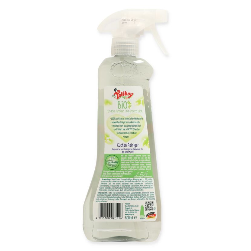 Poliboy Bio Küchenreiniger Flasche mit Sprühkopf