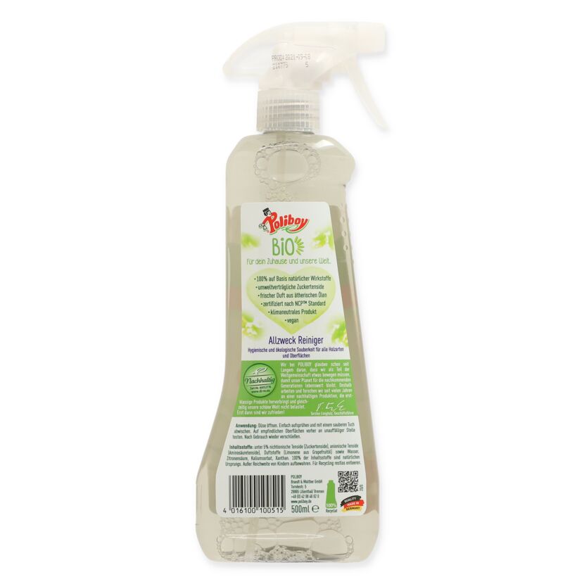 Poliboy Bio Allzweckreiniger Flasche mit Sprühkopf