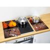 Glasabdeckplatte 'Curry' 52 x 30 cm 2er Set