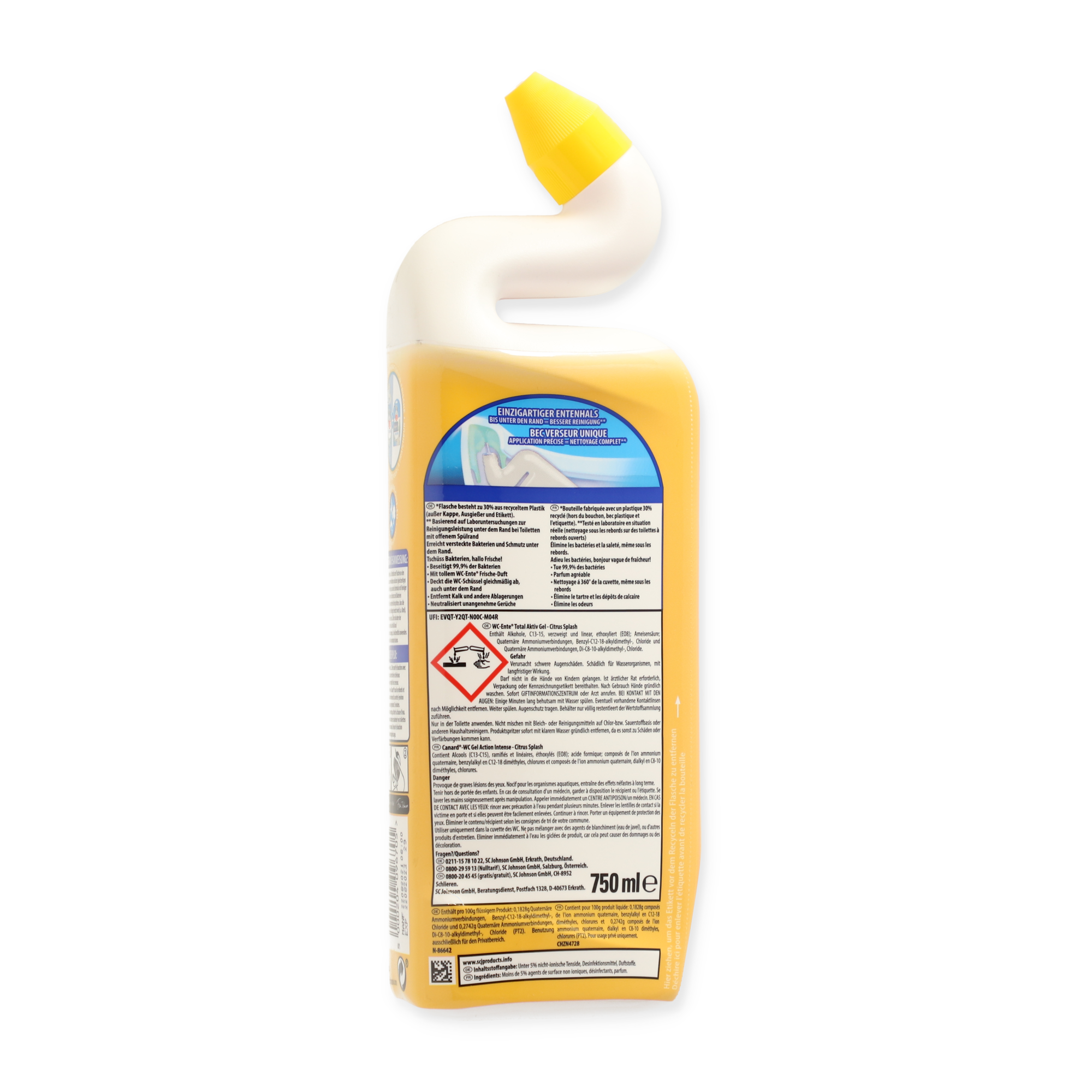 WC-Reiniger 'Total Aktiv Gel' Citrus Splash 750 ml + product picture