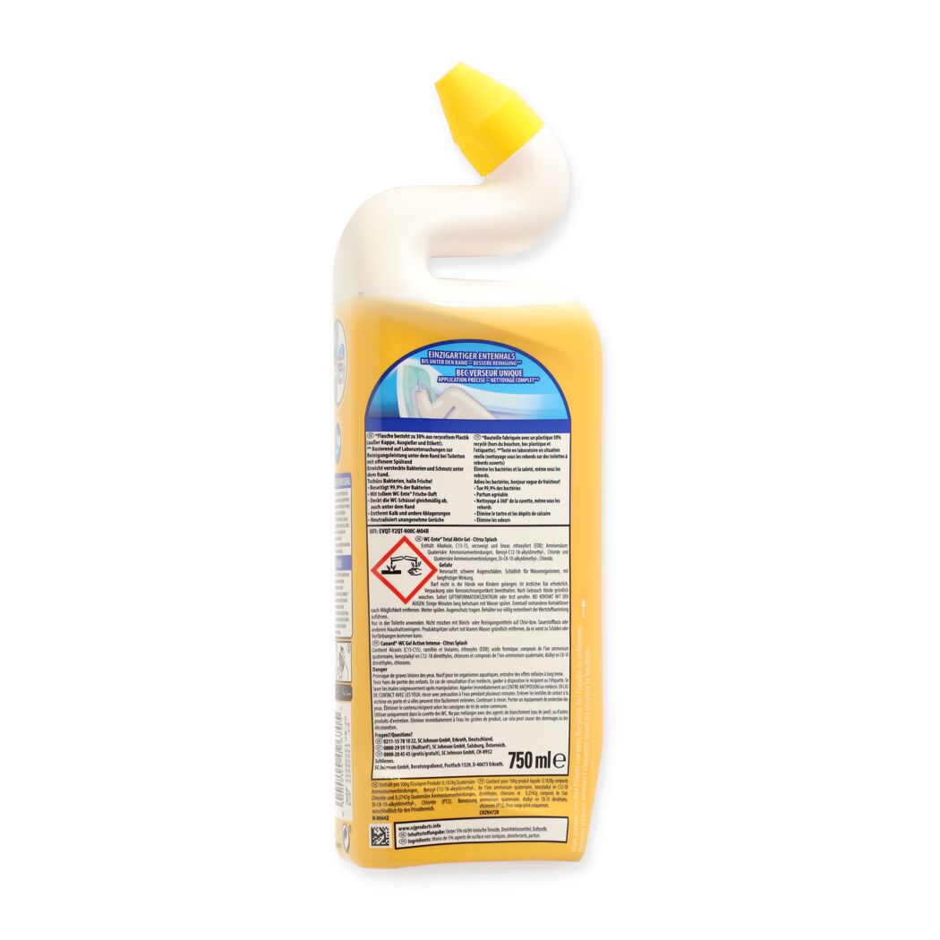 WC Ente Total Aktiv Gel Citrus Splash 750ml Flasche