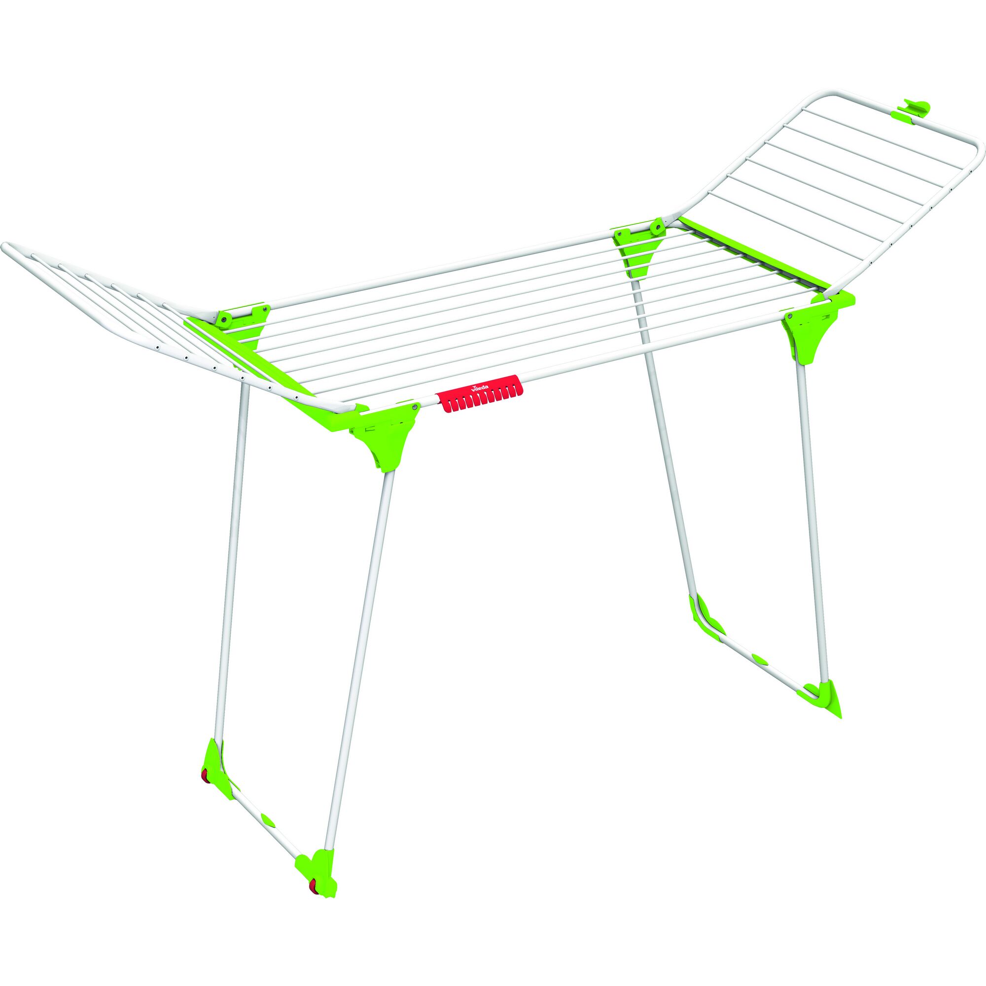 Wäschetrockner King, grün, ausgeklappt
