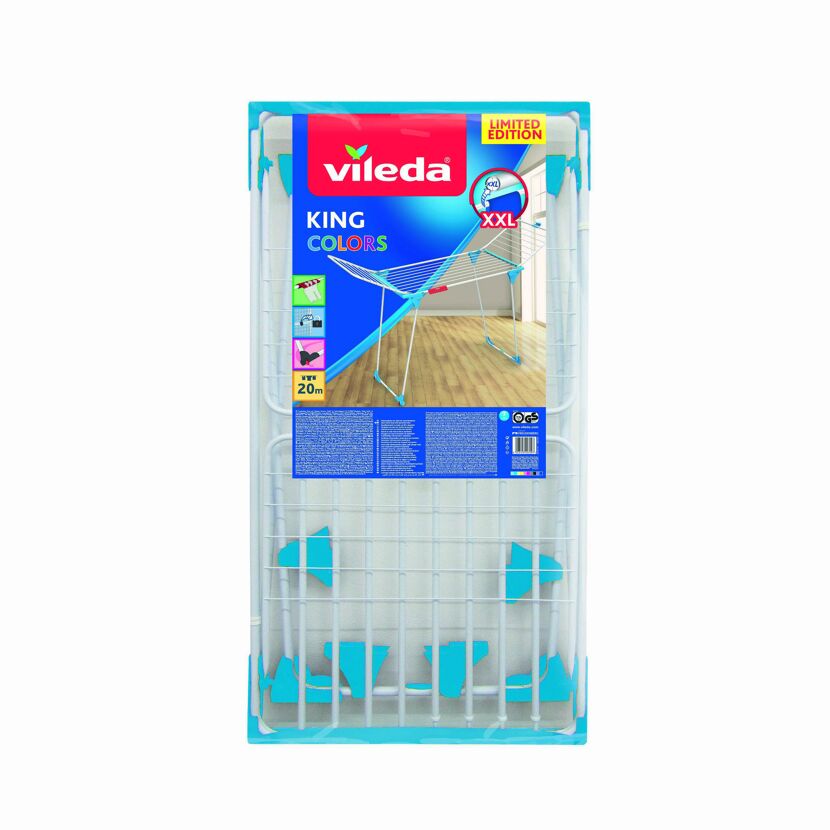 Vileda Wäschetrockner King Colors Edition türkis, XXL