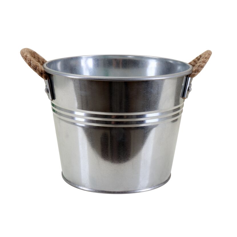 Metall Eimer mit Seilgriffen
