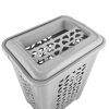 Graue Wäschebox mit Deckel