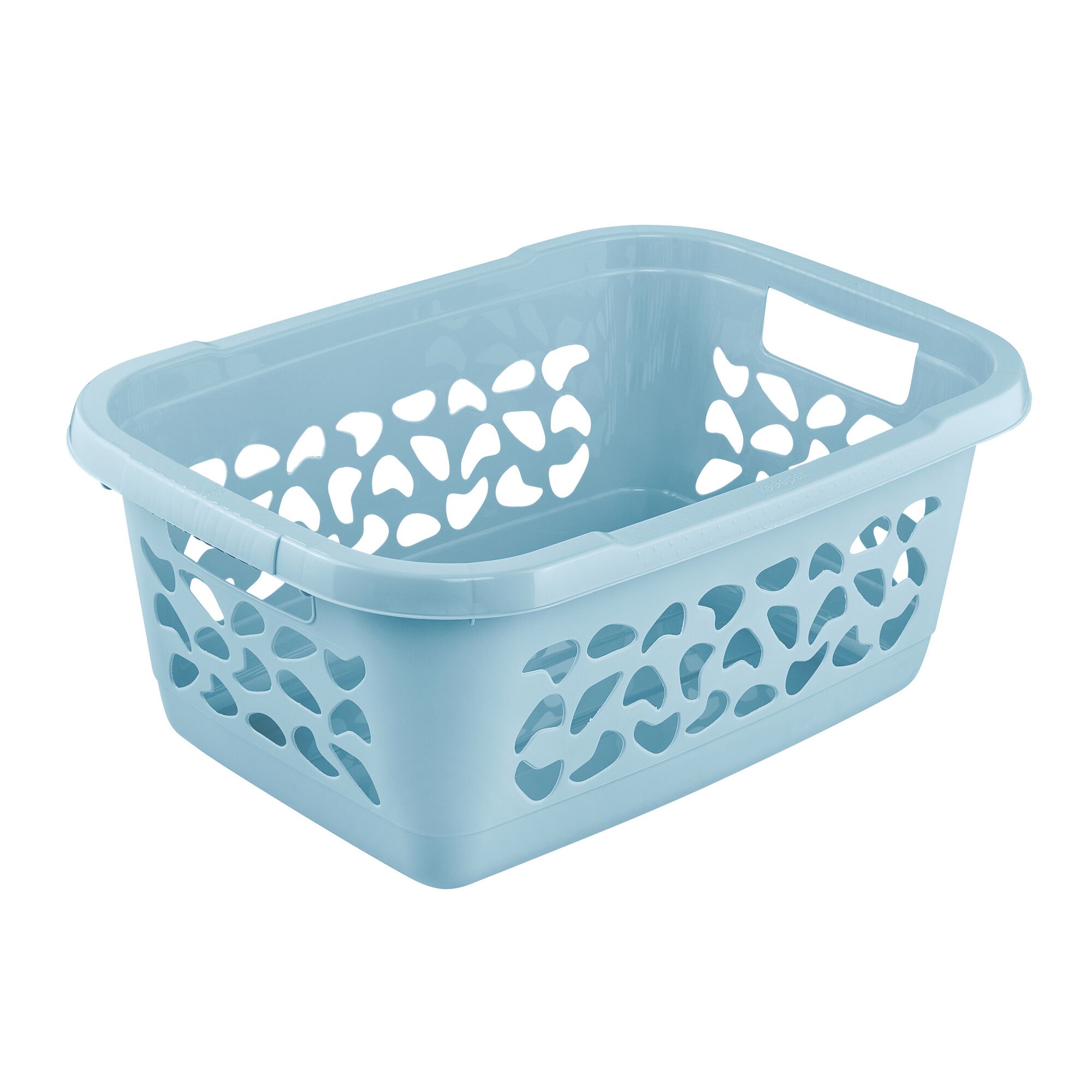 Hellblauer Wäschekorb