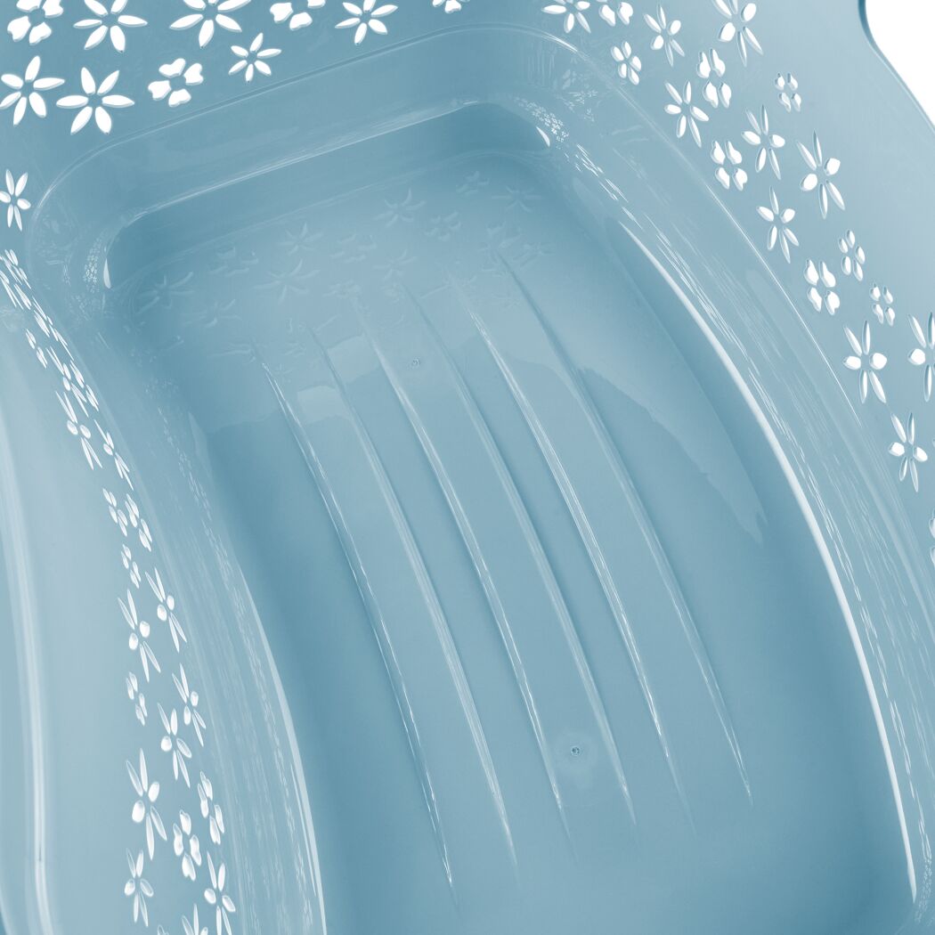 Innenansicht des blauen Wäschekorbs ergo.nordic