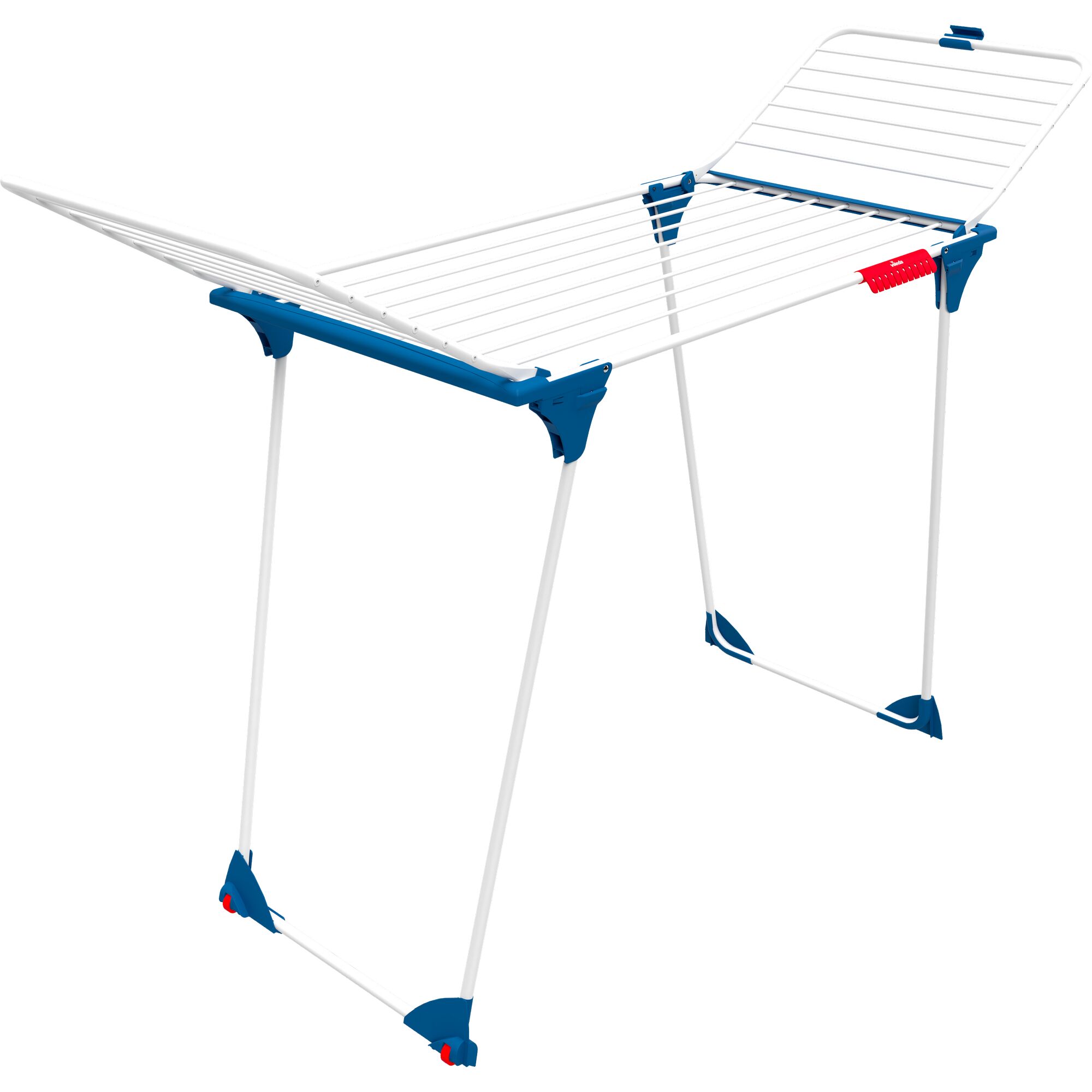 Wäschetrockner King, blau, ausgeklappt