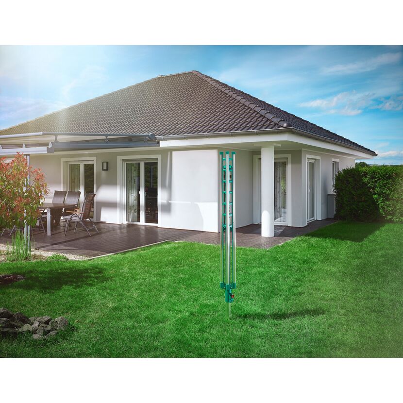 Wäschespinne Leifheit Linomatic Comfort 500 im Garten