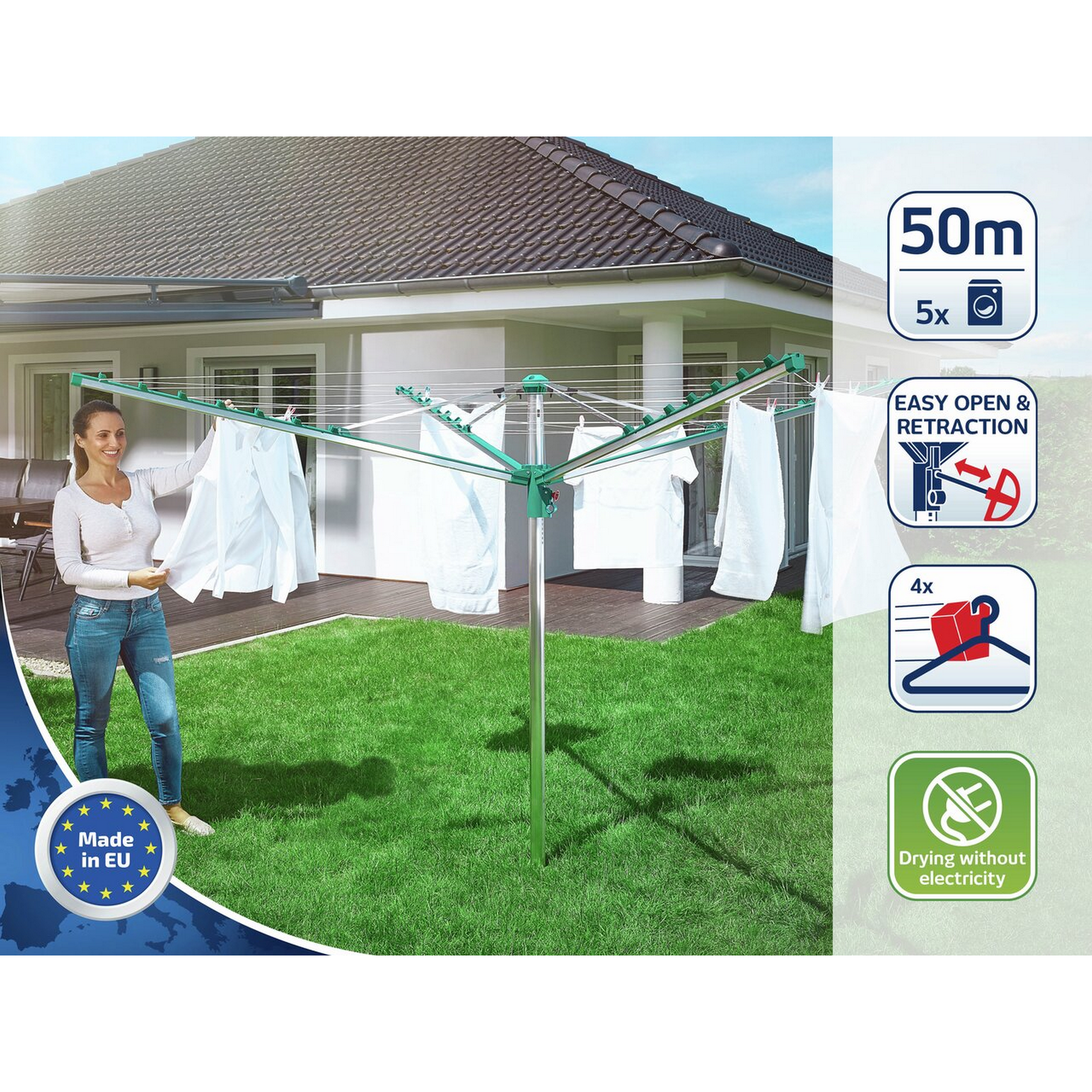 Wäschespinne 'Linomatic 500 comfort' 50 m