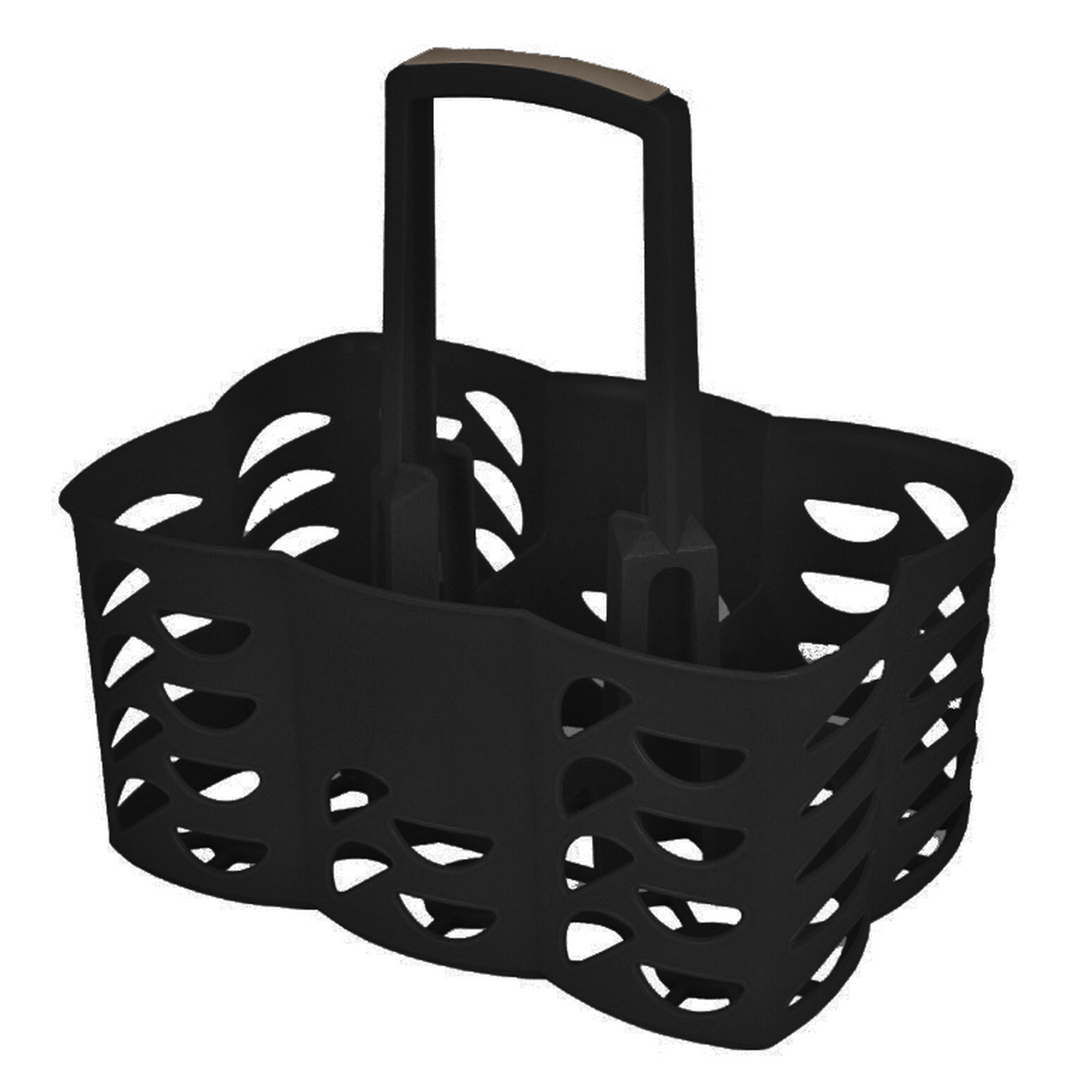 Flaschenträger schwarz stapelbar 21 x 30,5 x 55,4 cm