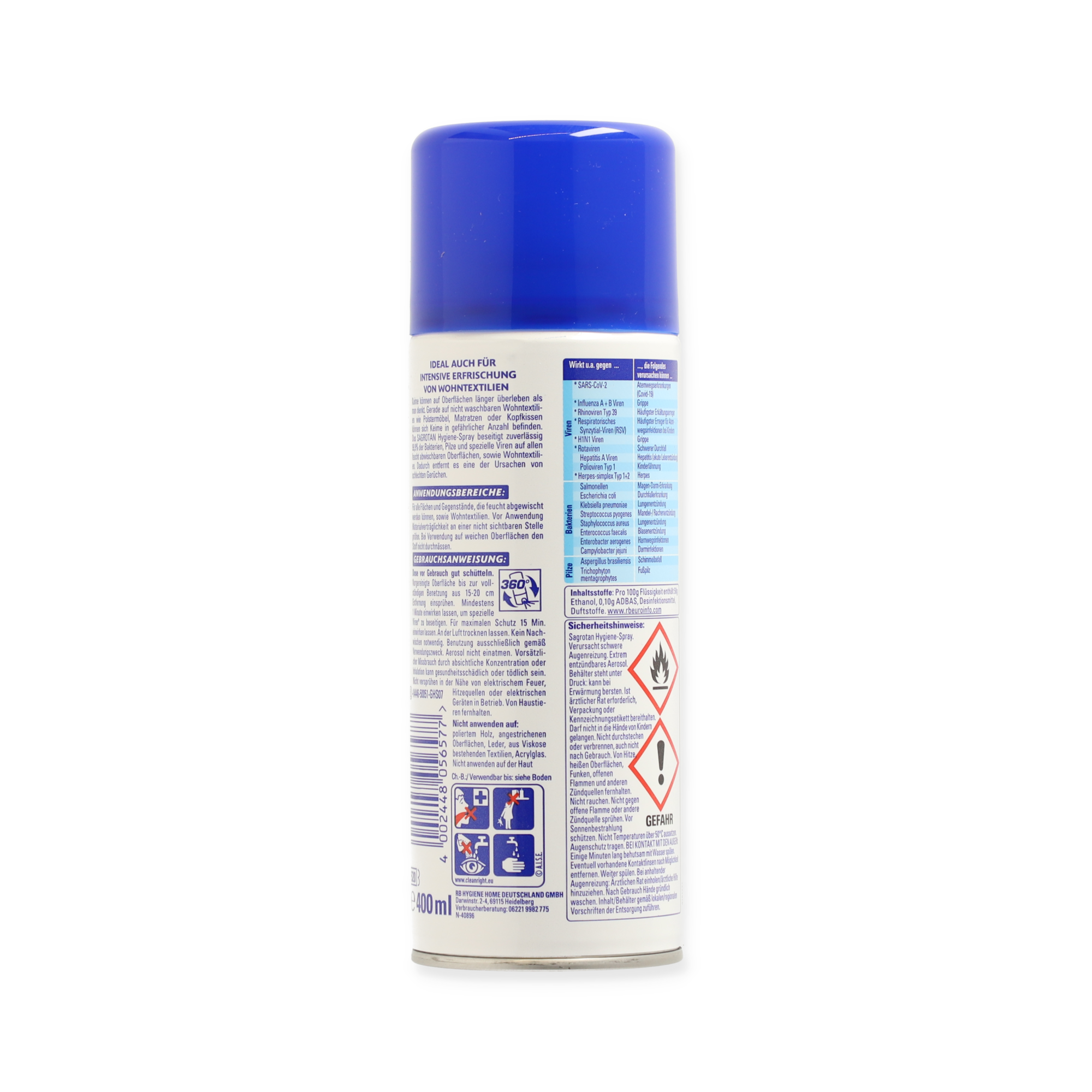 Desinfektionsspray 400 ml + product picture