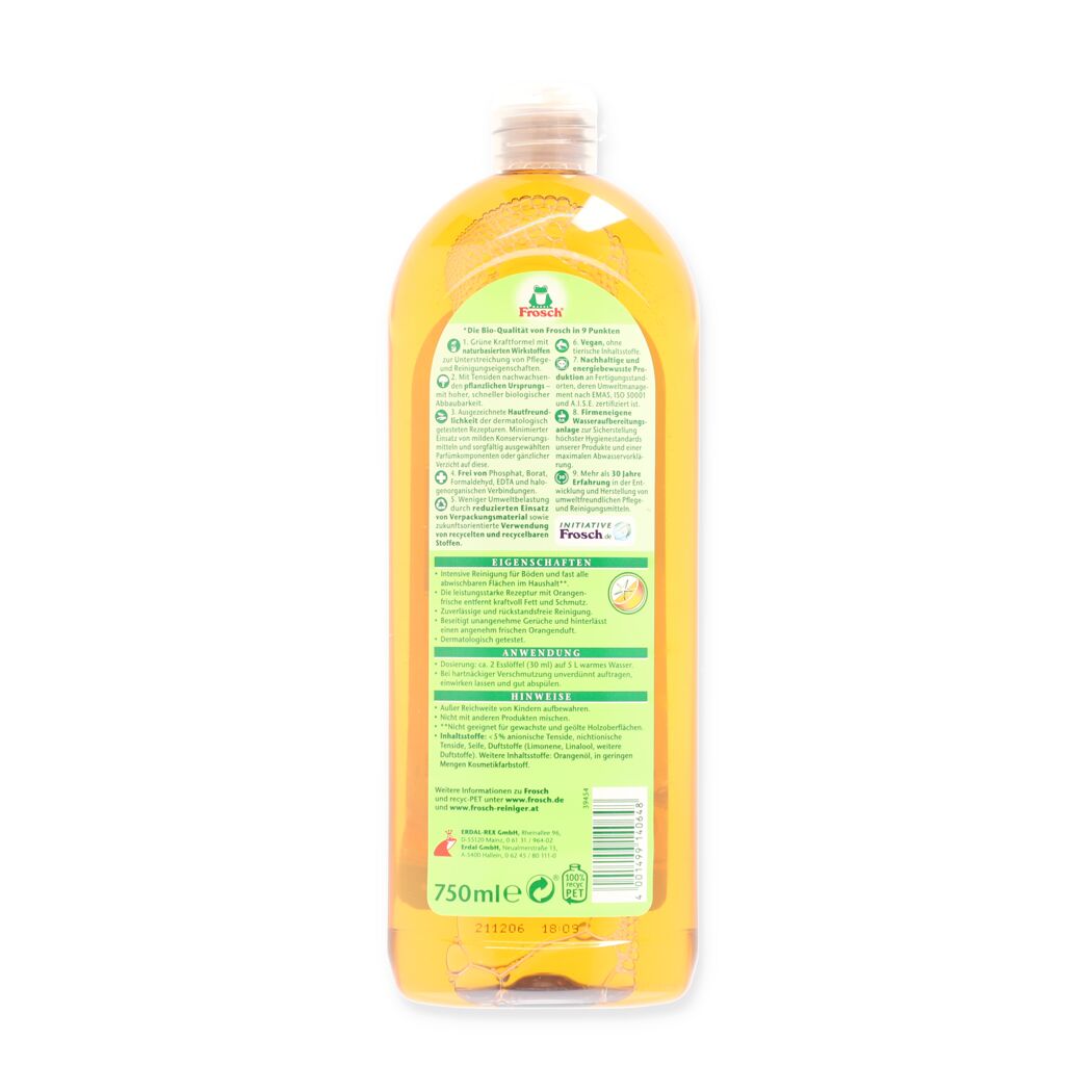 Frosch Universalreiniger Orange 750ml Flasche