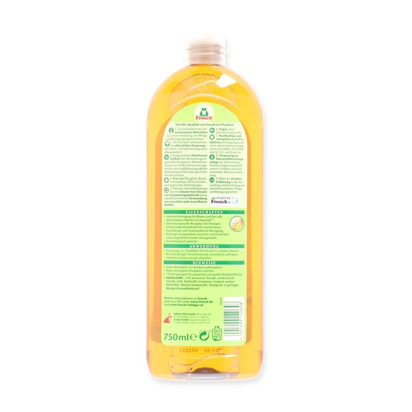 Frosch Universalreiniger Orange 750ml Flasche