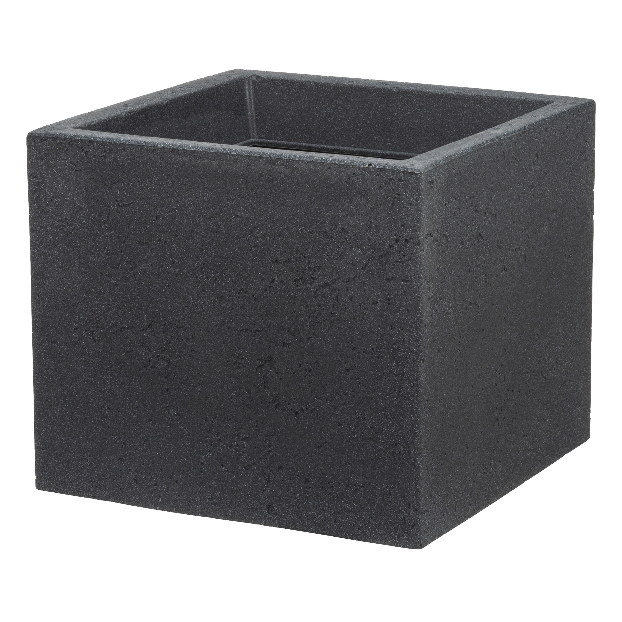Pflanzwürfel 'C Cube' Stony Black 38 x 33 cm