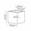 Pflanzwürfel 'C Cube' Stony Grey 38 x 33 cm