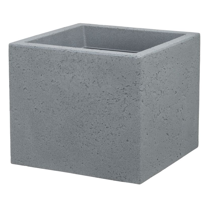 Pflanzwürfel 'C Cube' Stony Grey 28,5 x 27 cm
