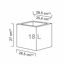 Pflanzwürfel 'C Cube' Stony Grey 28,5 x 27 cm
